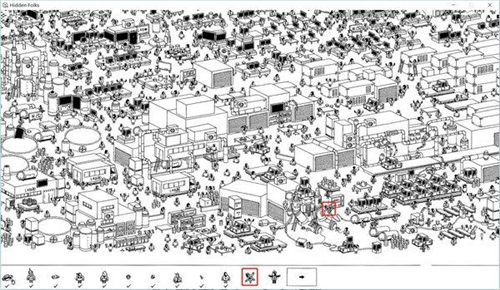寻找隐藏的小人